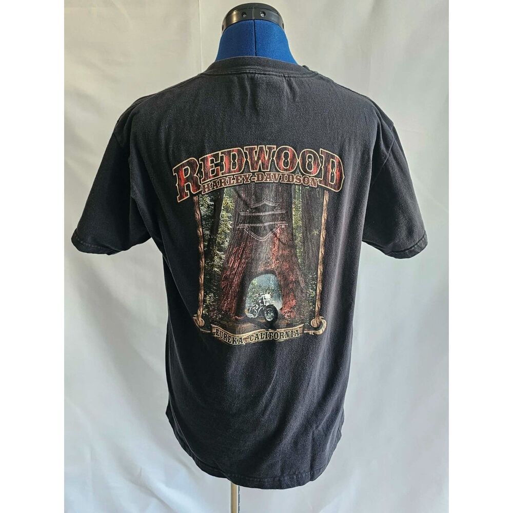 Biker Vintage Harley-Davidson Redwood California T-Shirt M